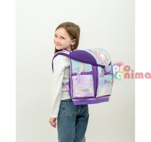 Ученическа раница-кутия Belmil - приказен дизайн с еднорози