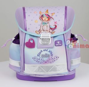 Комплект за първи клас Belmil Unicorn- ергономична раница, несесер с 1 цип и мешка за спорт 