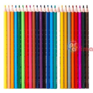 Цветни моливи, 24 цвята, Deli Enovation