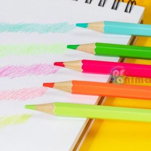 Моливи Deli, 12 флуоресцентни цвята