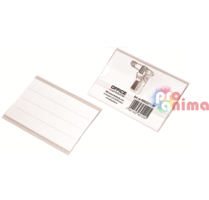 Бадж Office Products Хоризонтален с игла и клипс