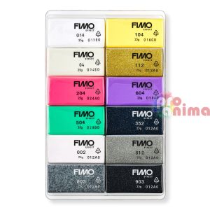 Комплект полимерна глина Fimo Effect 12 цвята