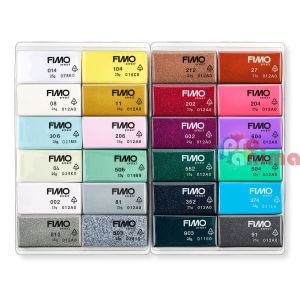 Комплект полимерна глина Fimo Effect 24 цвята
