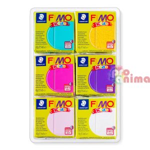 Комплект полимерна глина Fimo Kids Fancy Colors 6 x 42 g