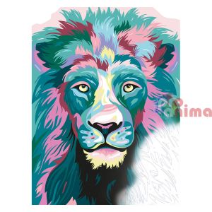 Комплект рисуване по номера Лъв 