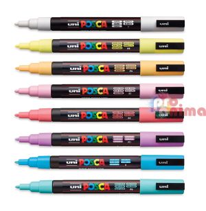 Акрилни маркери POSCA 3 M комплект 8 бр, пастелни цвята
