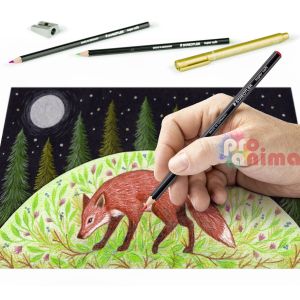 Комплект за рисуване Staedtler, цветни моливи и маркери, 17 части