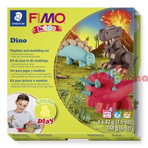 Детски комплект с полимерна глина FIMO Kids Динозаври