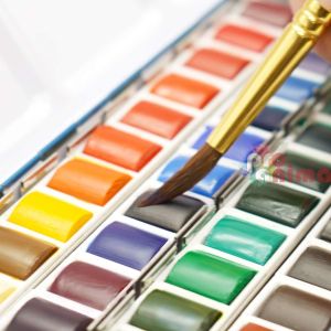Комплект акварелни бои, Phoenix, 48 цвята, в метална кутия