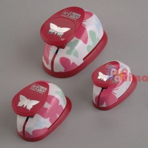 Комплект перфоратори/пънчове Efco, 3 бр. (1.6 cm, 2.5 cm, 3.8 cm), пеперуди