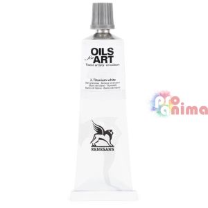 Професионална Маслена Боя Renesans 60 ml 02 Титан Вайс