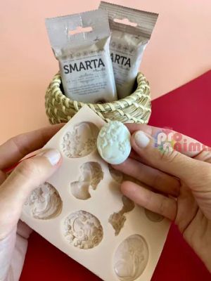 Силиконов шаблон за глина Smarta, 4 бр., рози