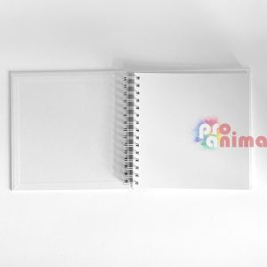 Скрапбук албум DP Craft, 20.5 x 20.5 cm, бял картон и корица със сребърна щампа