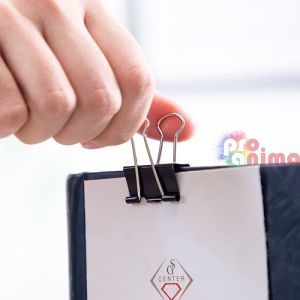 Mетална щипка Deli, черna, 19 mm