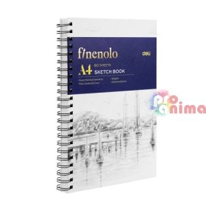 Скицник Deli Finenolo, A4, 60 листа, 160 g/m2, спирала