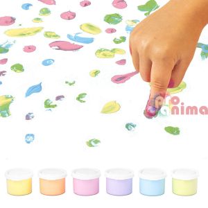 Боички за рисуване с пръсти JOVI, пастелни цветове