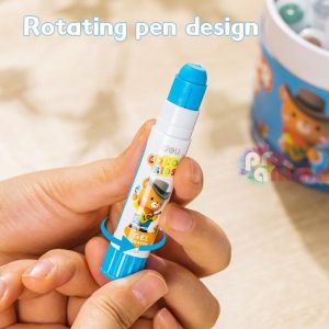 Гелови пастели за деца Deli Color Kids, 12 цвята, в картонен тубус