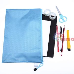 Текстилна папка за учебници А4+, с цип, непромокаема