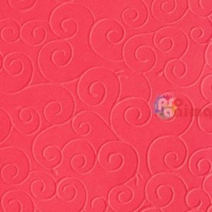 Релефен картон Marpa Jansen, 50 x 70 cm, 220 g/m2, арабески, червен