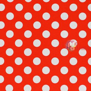 Варио картон Marpa Jansen, бяло-червен на точки