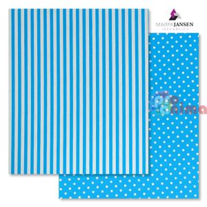 Картон варио Marpa Jansen, 50 x 70 cm, 300 g/m2, райета и точки, син
