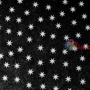 Картон черен със сребристи звезди, Marpa Jansen