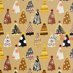 Картон варио Marpa Jansen, коледни дръвчета (бежови)