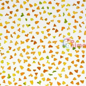 Варио картон Marpa Jansen, 50 x 70 cm, танцуващи сърца, жълт