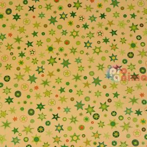 Картон варио Marpa Jansen, 50 x 70 cm, 300 g/m2, зелен на звезди