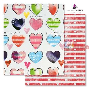 Картон варио Marpa Jansen, 50 x 70 cm, 300 g/m2, изчистени сърца