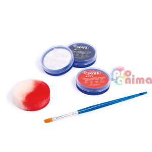 Детски боички за лице и тяло Jovi Scary, 3 цвята + тампонче и четка