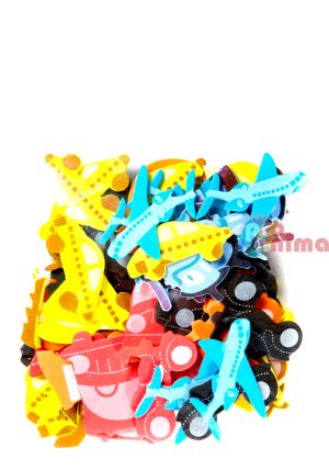 Стикери от гумирана пяна (foam) 53 бр. Транспортни средства