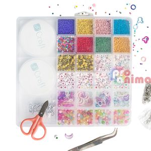 Комплект мъниста за бижута, различни форми