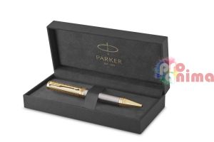 Химикалка Parker Ingenuity Pioneers Collection сив лак & златни елементи
