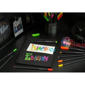 Комплект маркери Faber-Castell Black Edition, 10 цвята, връх четка
