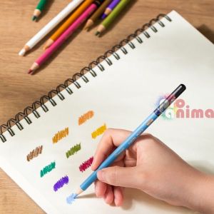 Пастелни моливи Deli Dmast, 12 цвята