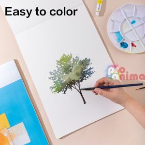 Скицник за акварел Deli Dmast, А4, 300 g, 12 л., 10 % памук