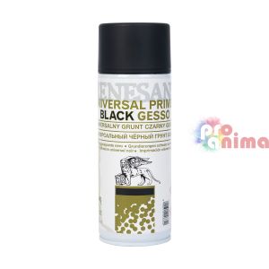 Черно гесо спрей, Renesans, 400 ml