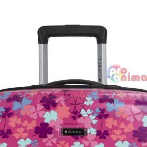 Розов куфар за пътуване Gabol Clover, 66 cm