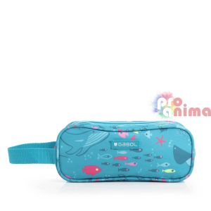 Несесер за училище Gabol Acqua, 3 ципа, 9 cm