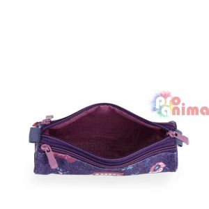 Мек, училищен несесер Gabol Lily, 3 ципа, 7 см