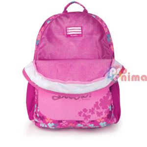 Розова ученическа раница Gabol Clover- с 2 отделения и термоформ гръб