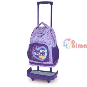 Раница за училище със свалящи се колелца Gabol Funny, едно отделение
