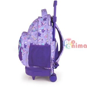 Раница за училище Gabol Funny- едно отделение и свалящи се колелца