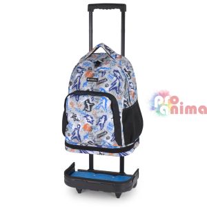 Раница за училище със свалящи се колелца Gabol Freedom