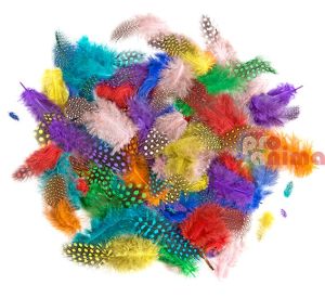 Пера от фазан за декорация DP Craft, 4-7 cm, 10 g, ярки цветове