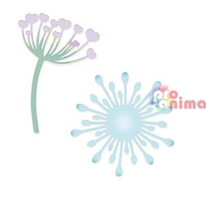 Шаблон за изрязване и релеф (щанца) DP Craft, глухарчета, 2 бр.