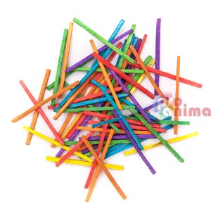 Клечки кибритени за декорация DP Craft, 500 бр., цветни