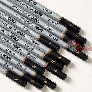 Комплект чернографитни моливи Deli Dmast, 12 бр.