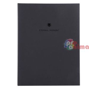 Бележник (черен, А5, 120 листа) + химикалка, в кутия